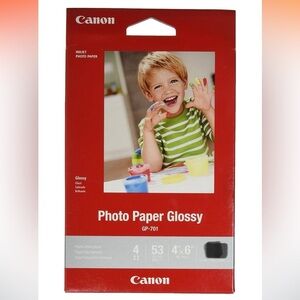 250 4”x6” Canon Photo Paper Glossy